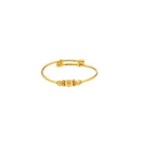 22K Gold Baby Bangle W/ Adjustable band