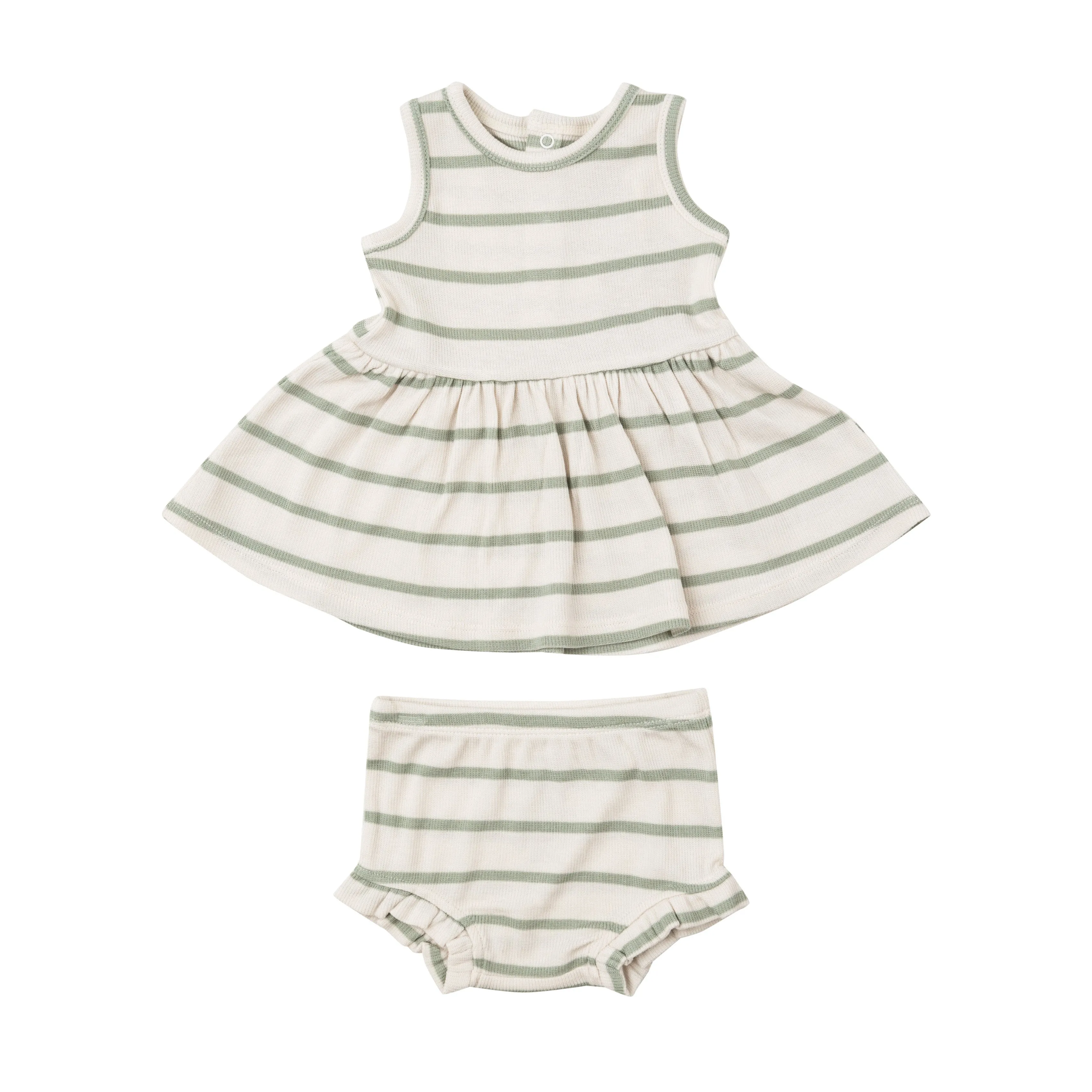 Angel Dear Peplum Tank & Bloomer Set - Desert Sage   Sugar Swizzle