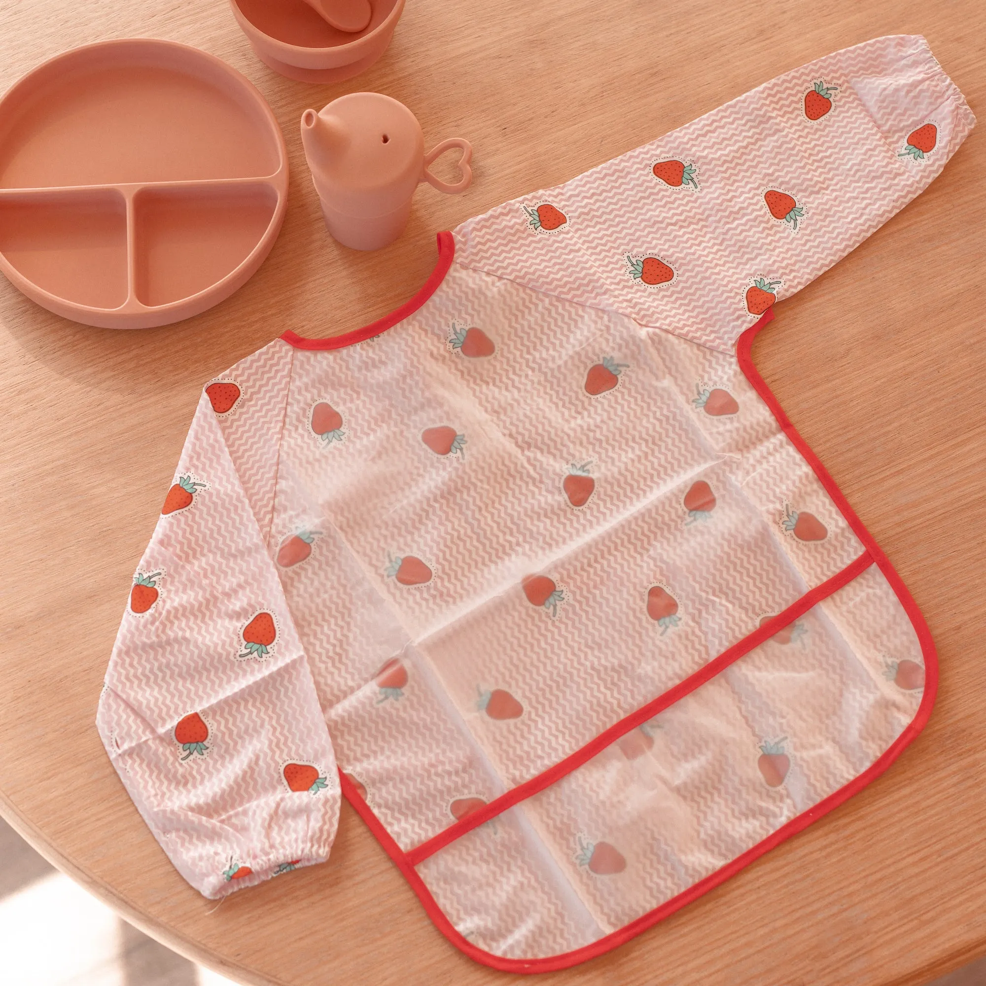 Baby Long Sleeve Apron Smock Bib Nordic Village