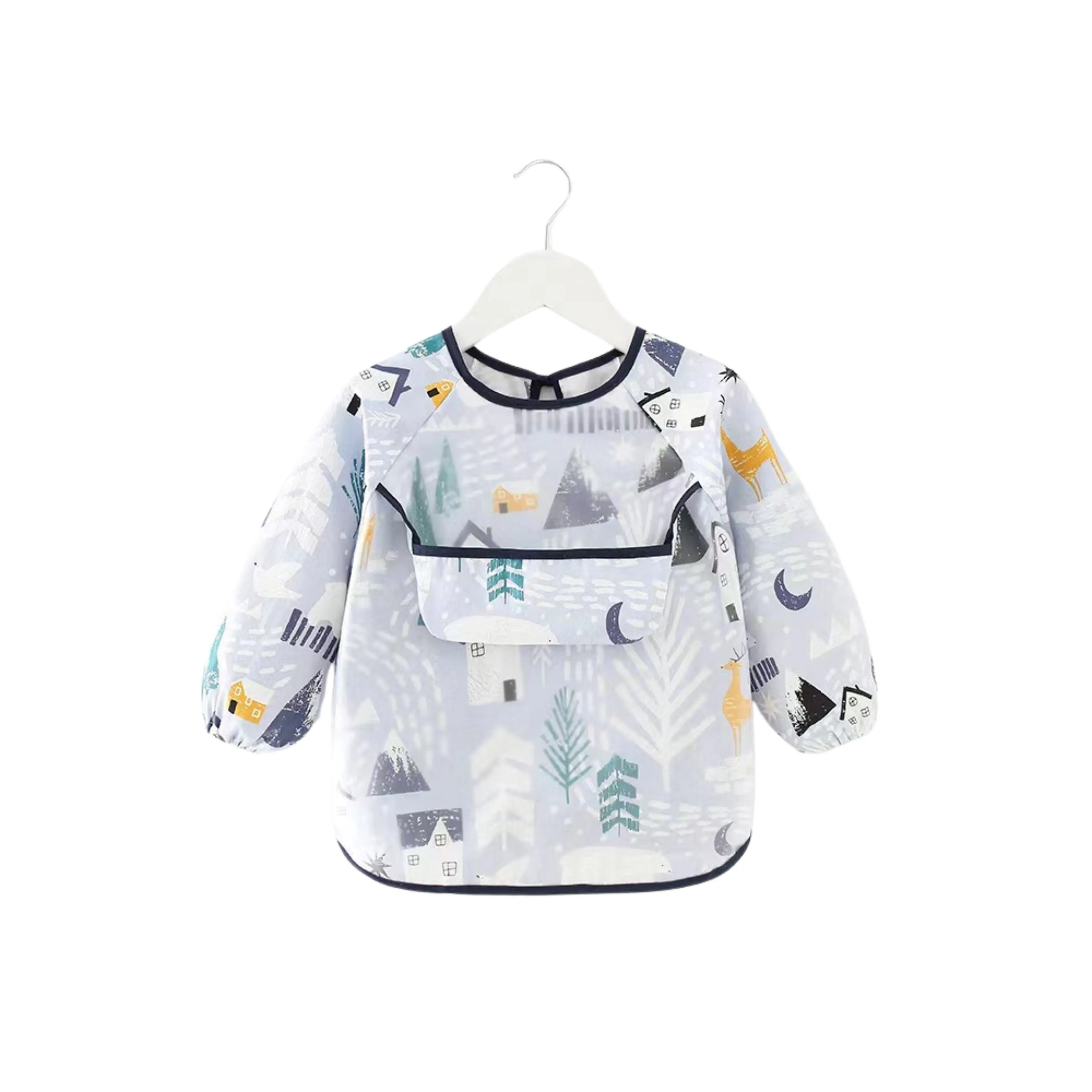 Baby Long Sleeve Apron Smock Bib Nordic Village