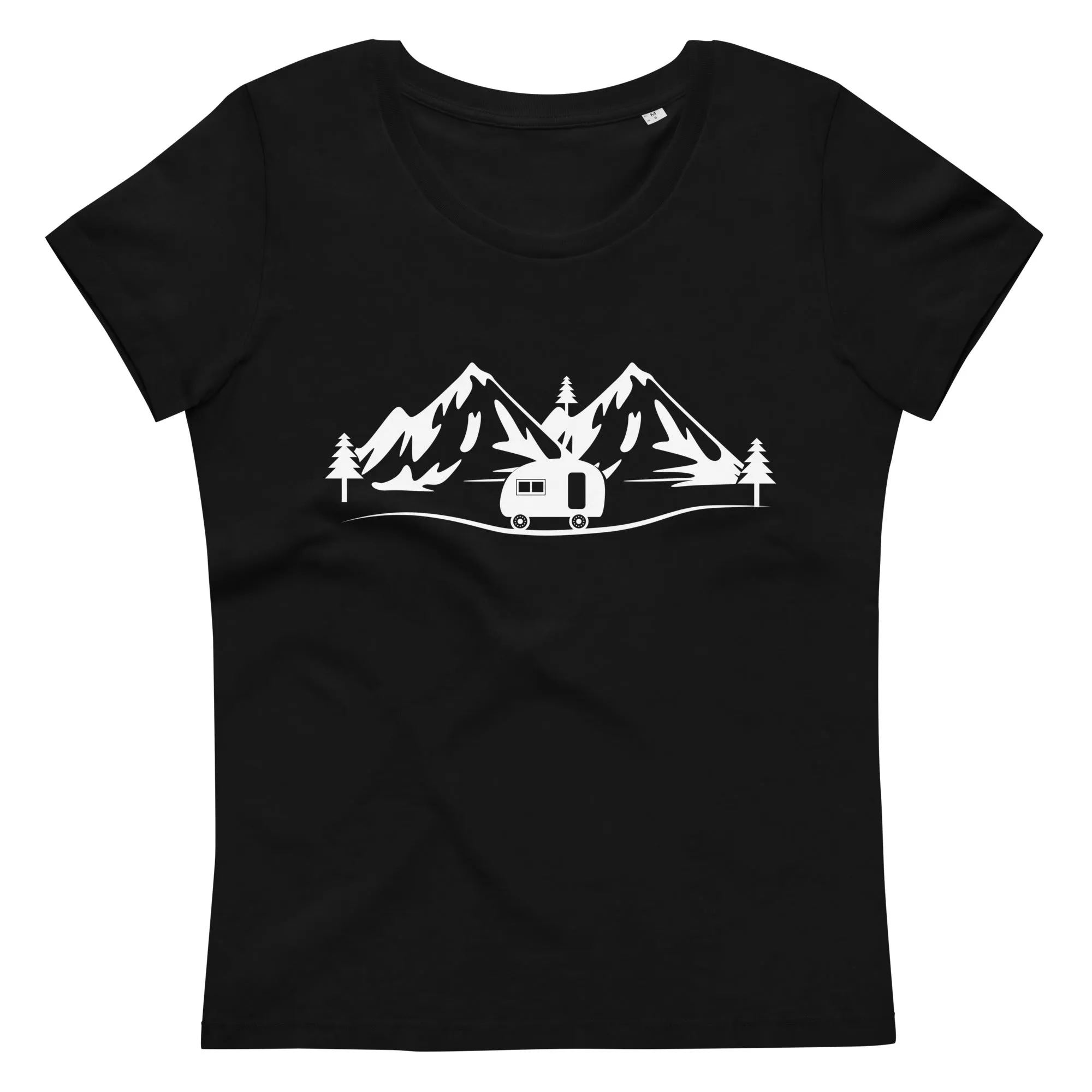 Berge - Camping Caravan - (11) - Damen Premium Organic T-Shirt