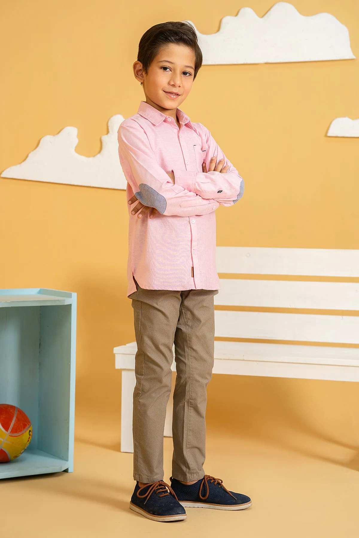 Boys SAMIR Twill Straight Pant