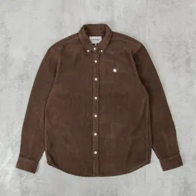 Carhartt WIP Madison Cord L/S Shirt - Buckeye / Wax