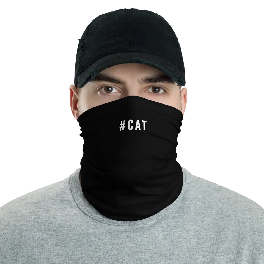 #CAT Hashtag Neck Gaiter