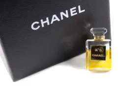 CHANEL iconic No.5 miniature perfume pin brooch