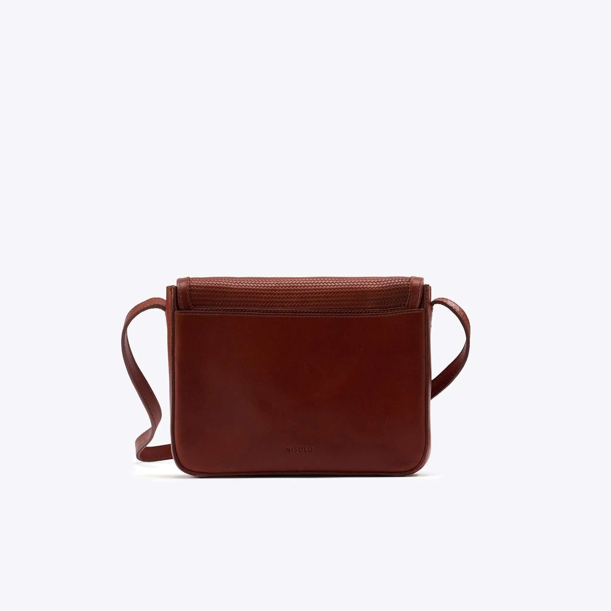 Clara Crossbody Woven Brandy