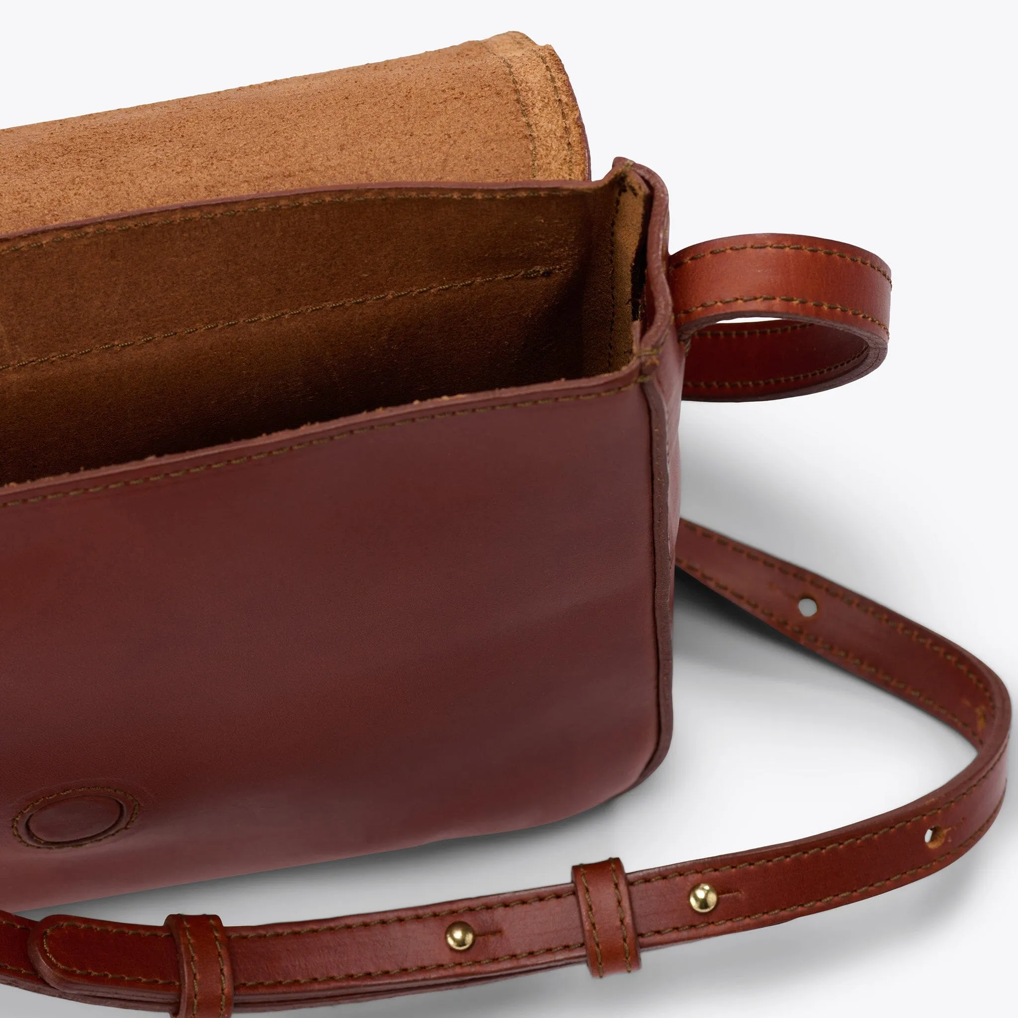 Clara Crossbody Woven Brandy