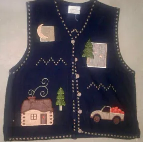 Creep Cabin Christmas - Vintage Sweater 1734