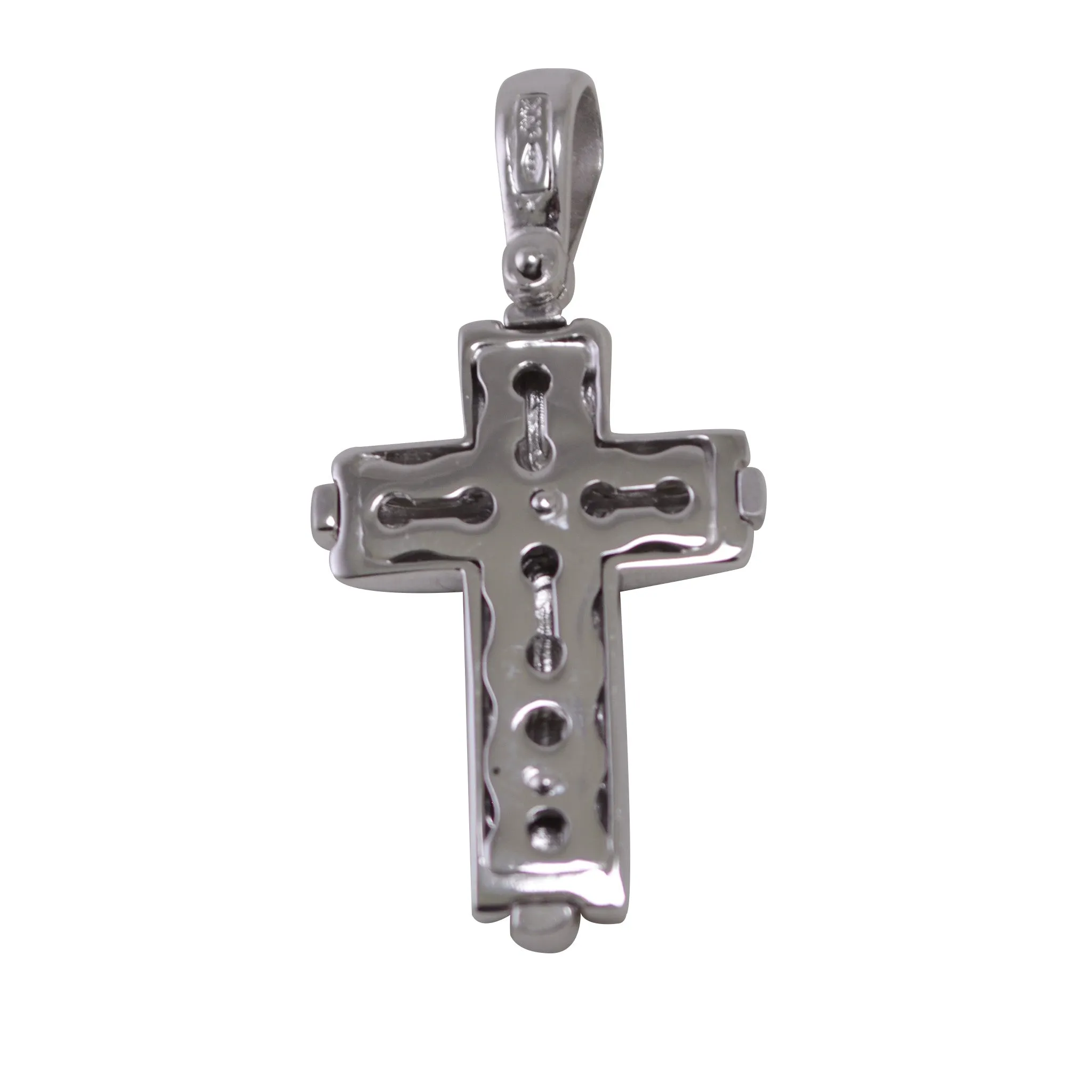 Double layered cross in white