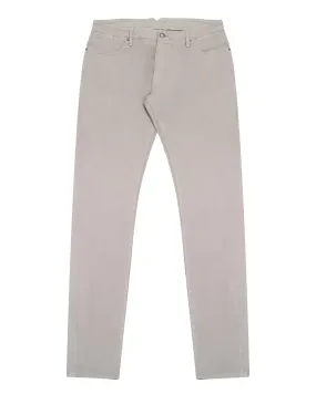 Dove Grey Broken Twill Five Pocket Pant