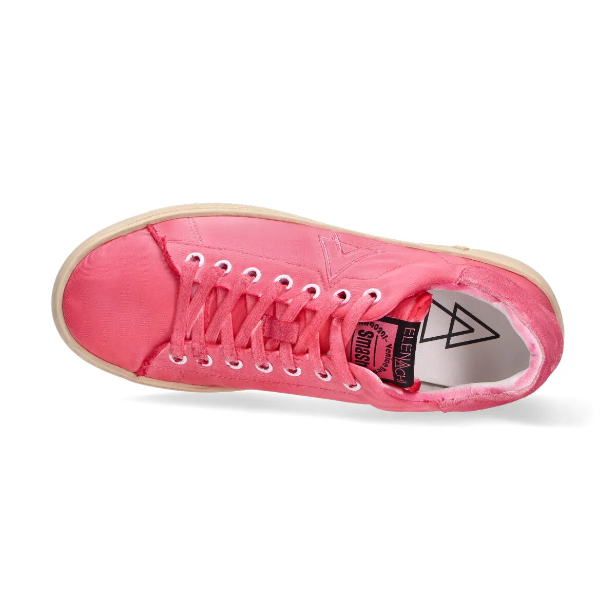 Elena Iachi sneaker Smash nylon camoscio rosso