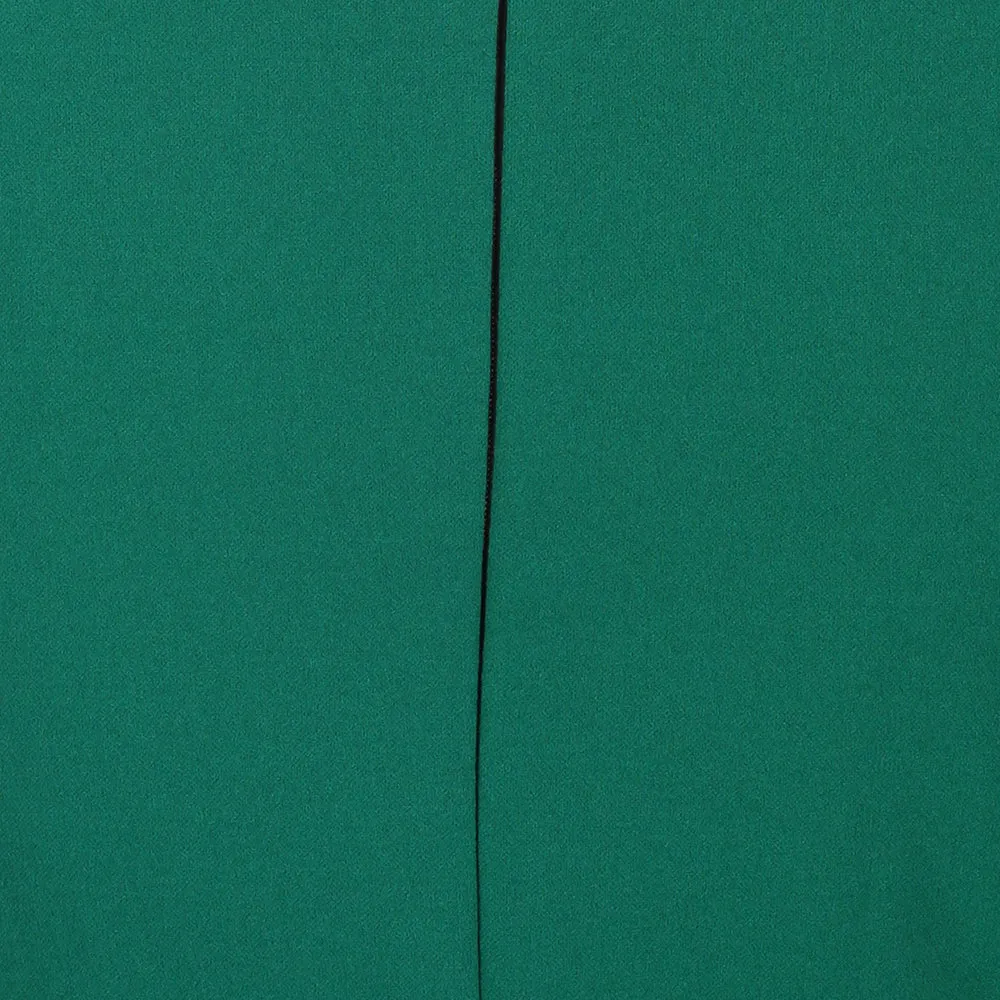 Emerald Green Capped Sleeve Ruched Bodycon Pencil Dress