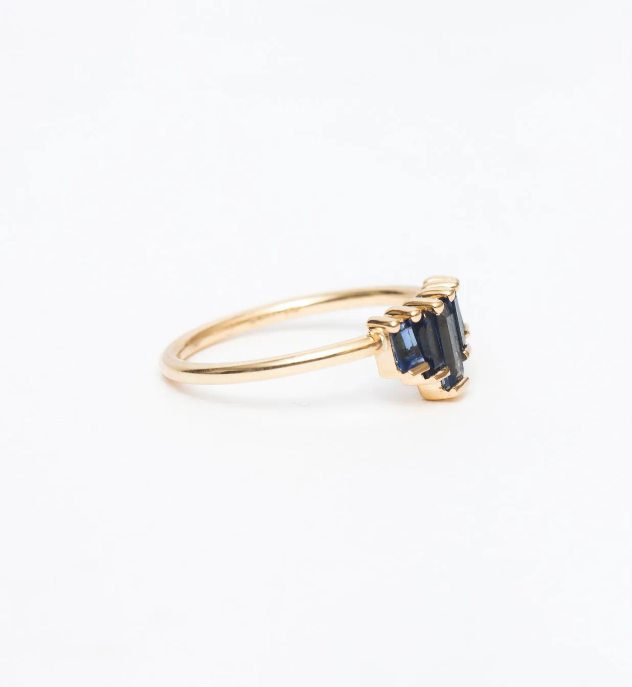 Five Baguette Sapphire Ring