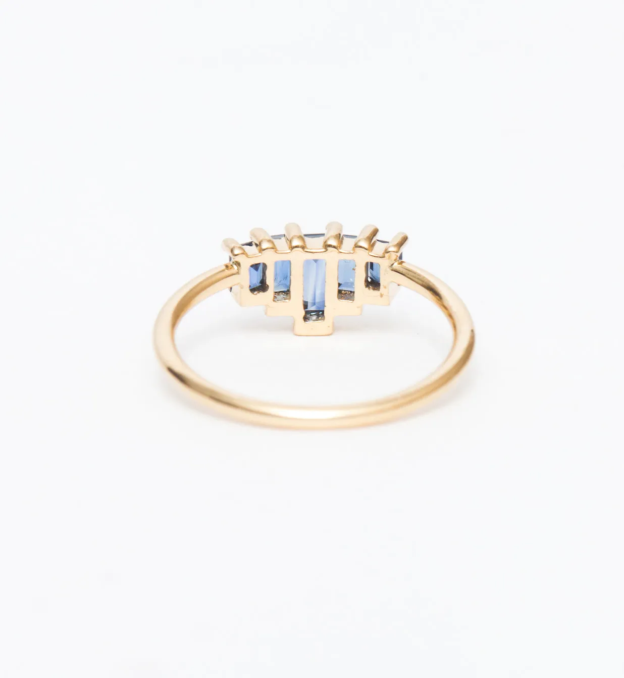 Five Baguette Sapphire Ring