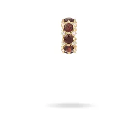 Garnet   Diamond Rounds Big Bead