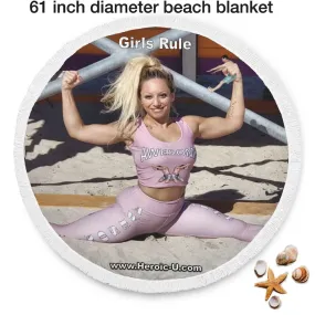 Girls Rule Beach Blanket - Awesome Croptop Marina