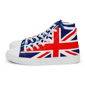 High Top Sneakers For Women With UK Print