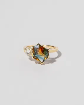 Kaleidoscope Sapphire Geometric Ring