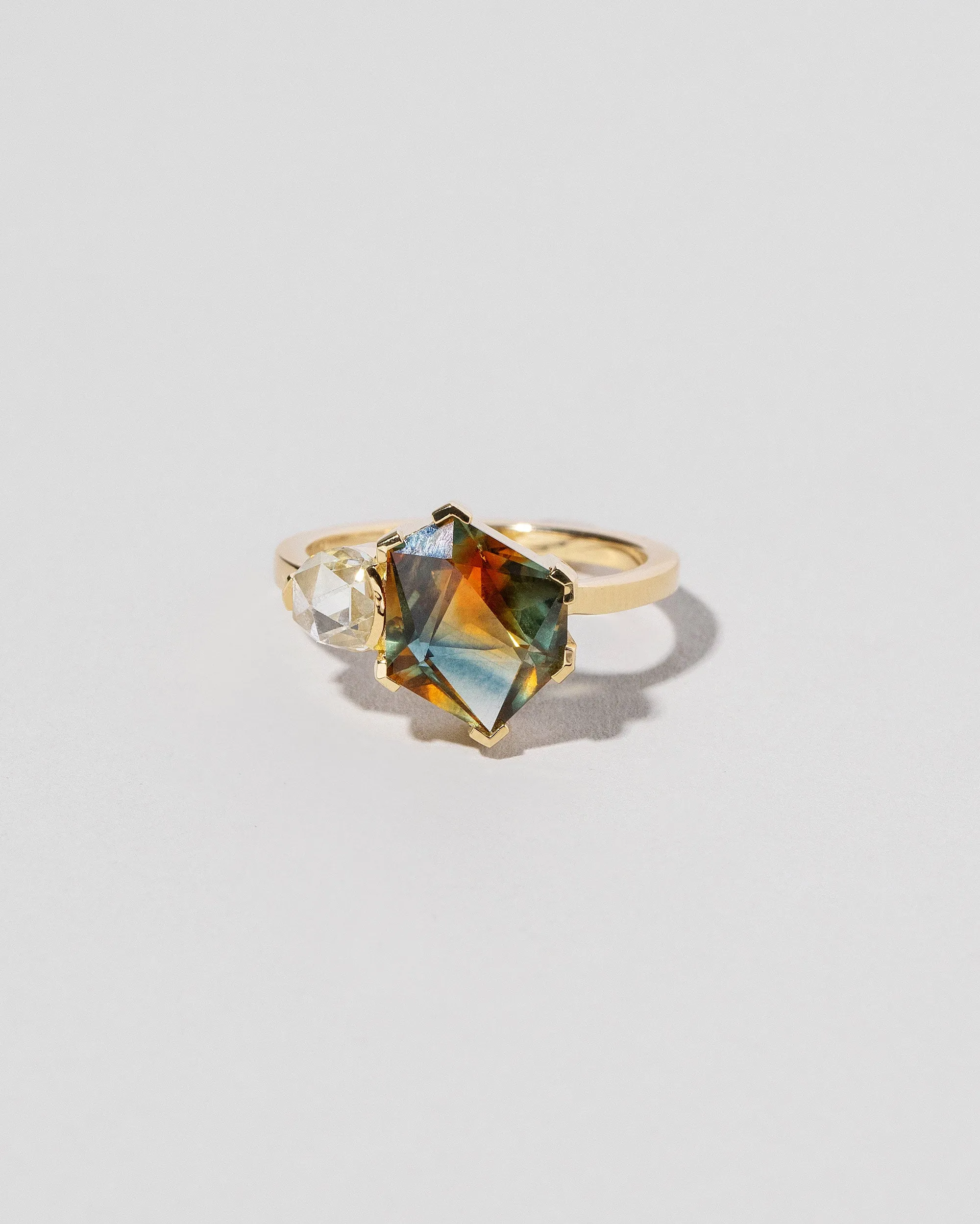 Kaleidoscope Sapphire Geometric Ring