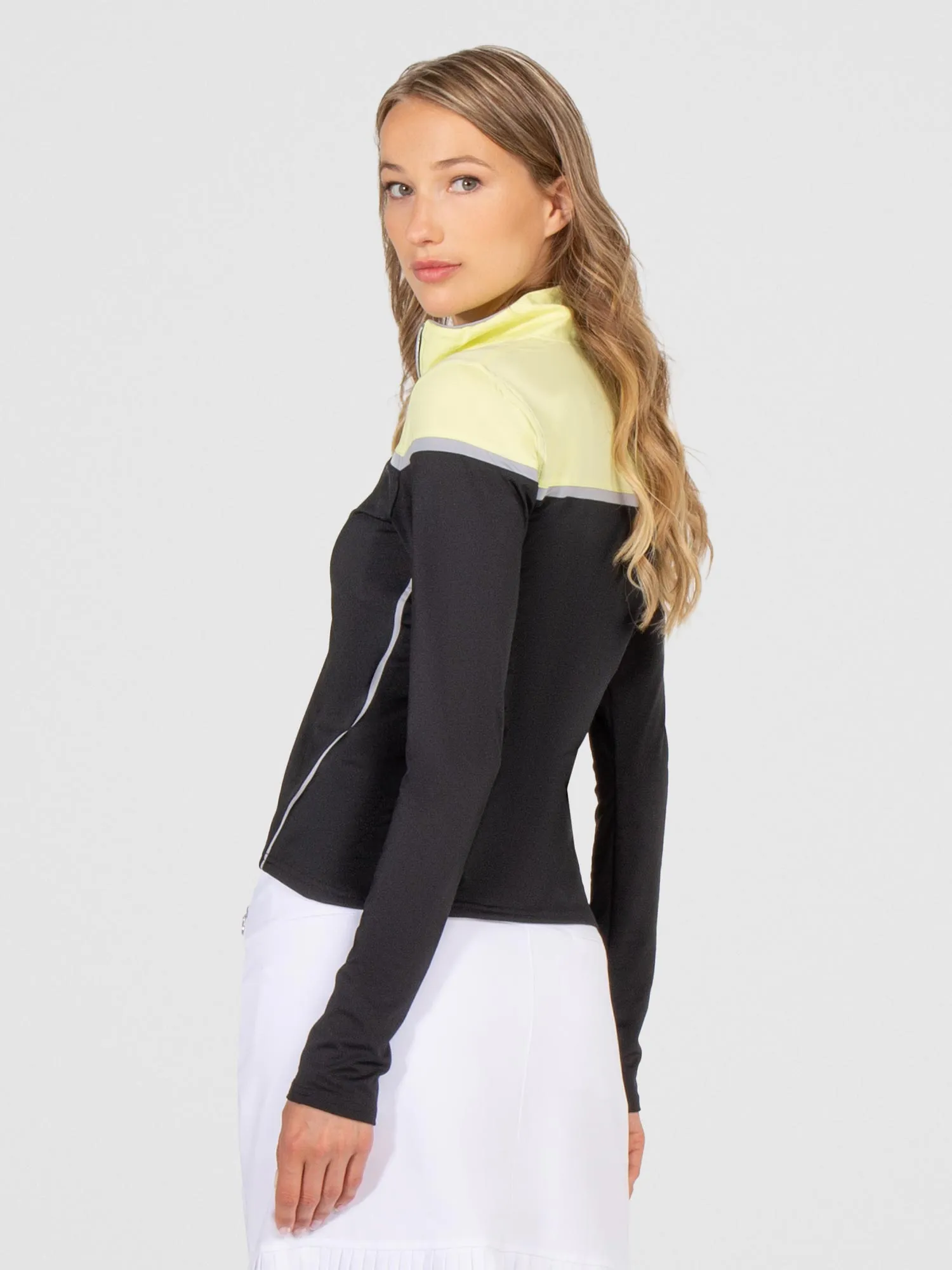 Lilian Performance Long Sleeve Half Zip - Black Combo