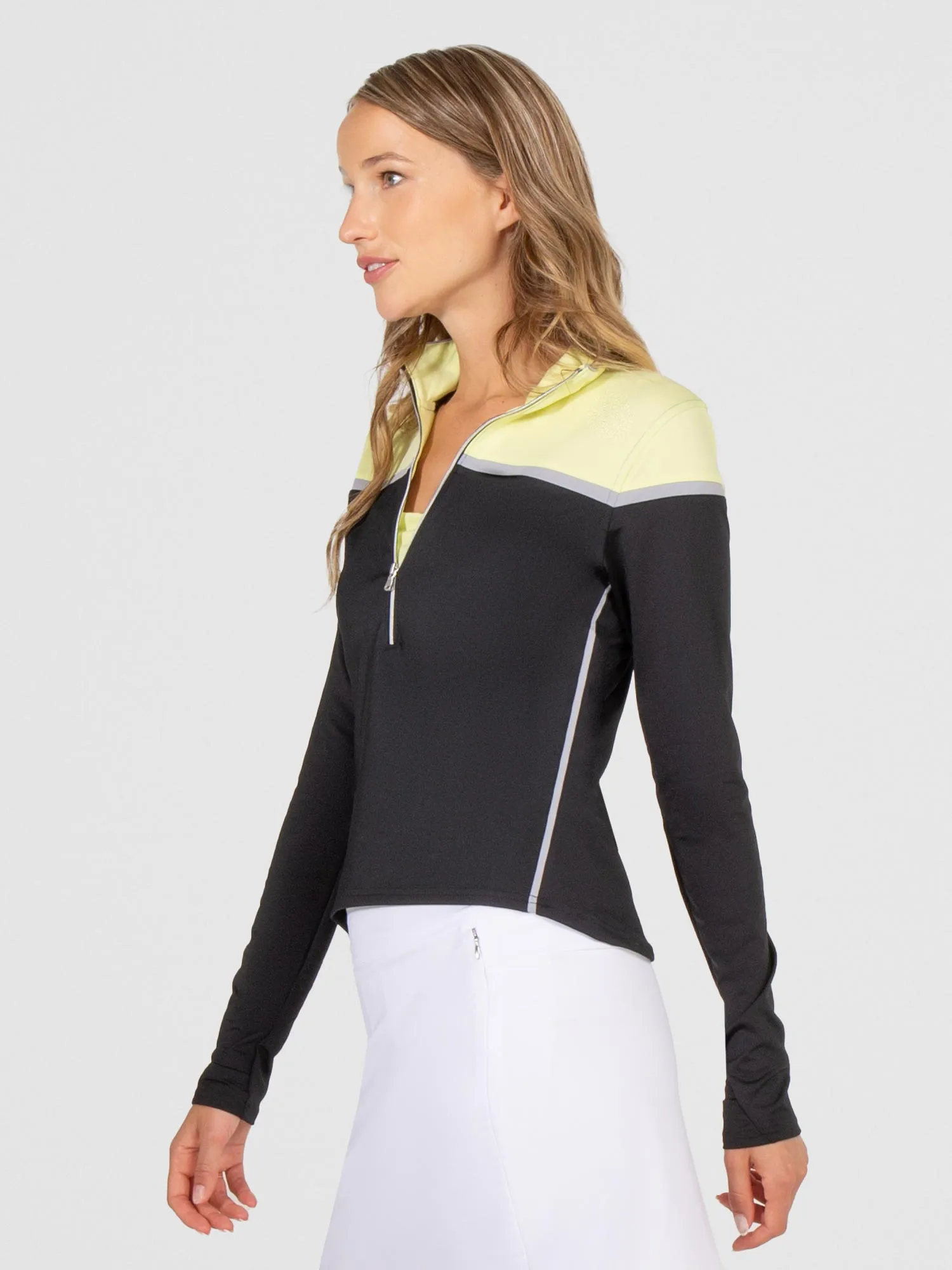 Lilian Performance Long Sleeve Half Zip - Black Combo