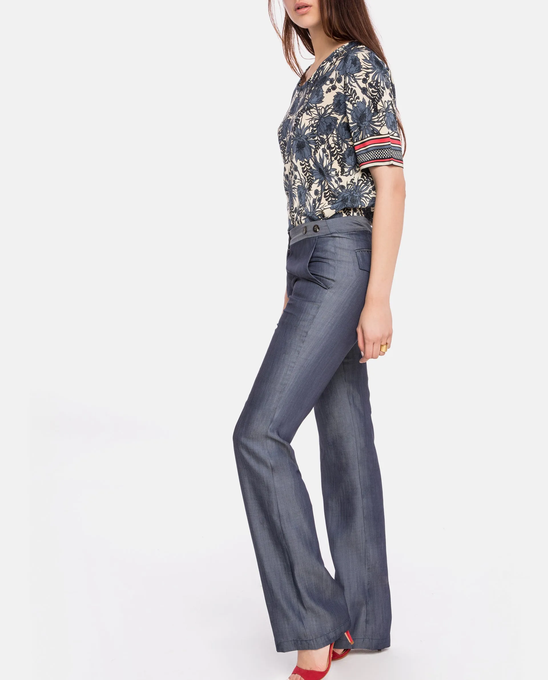 Lisandra Pants Denim effect