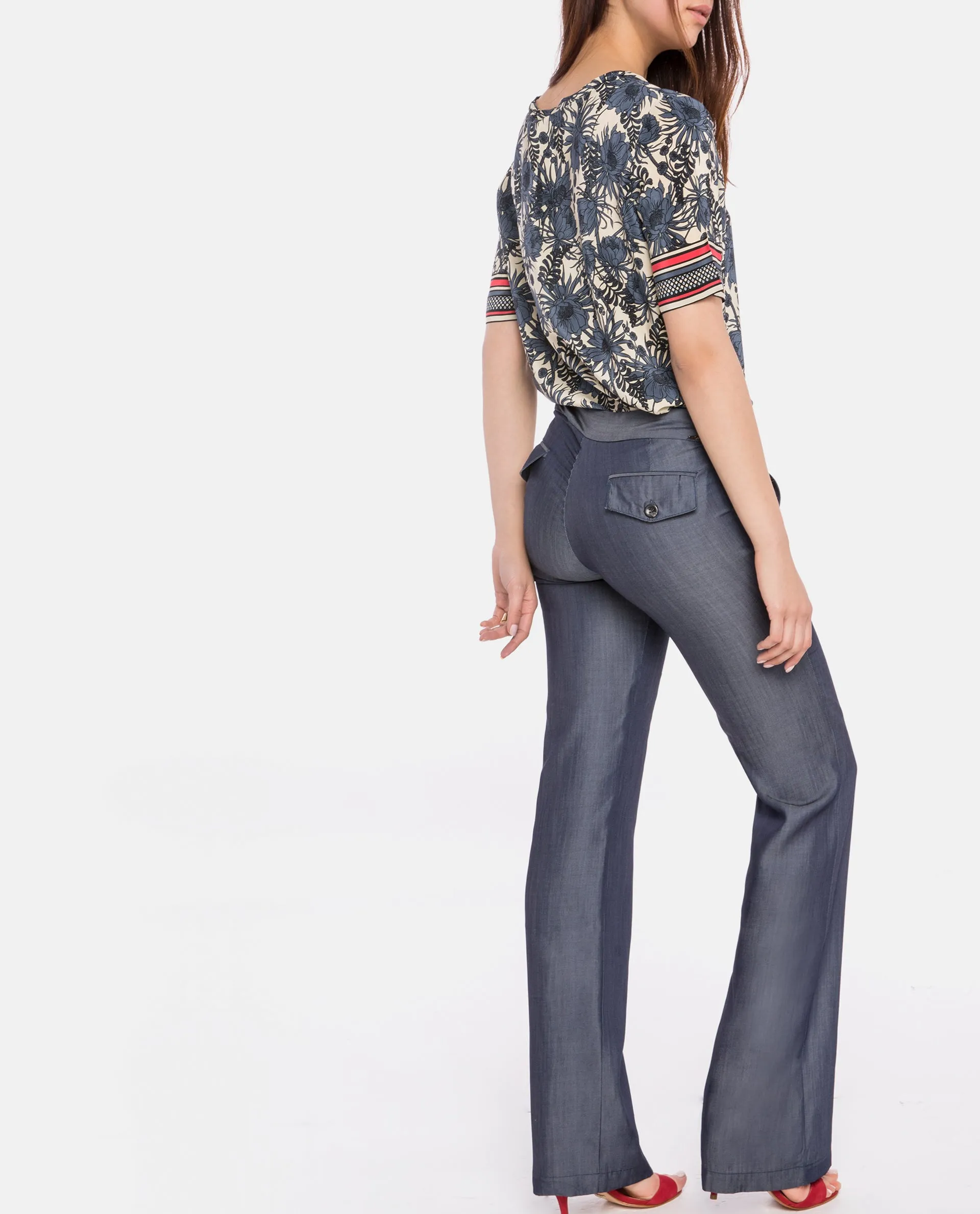 Lisandra Pants Denim effect