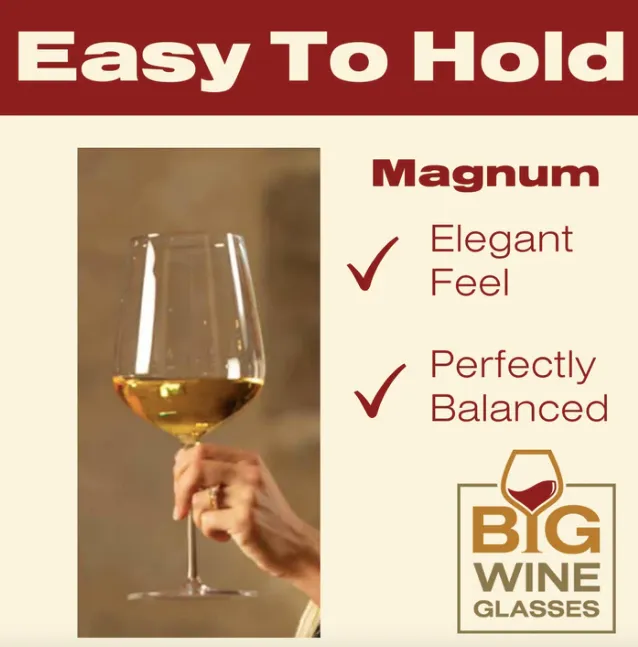 Magnum 39oz Wine Glass - Set of 2