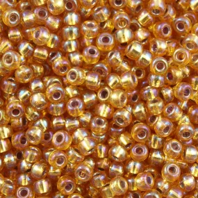 Miyuki Boncuk, MiyukiRoundBeads 6/0-1004 Silver Lined Dark Gold