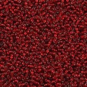 Miyuki Boncuk, MiyukiRoundBeads 8/0-0011 Silver Lined Ruby