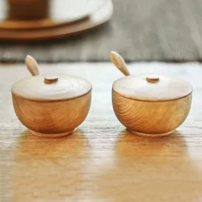 Novica Delicious Duo Teak Wood Condiment Bowls (Pair)