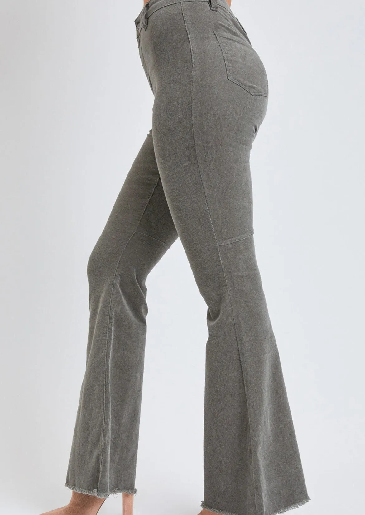 Olive Corduroy Flares-Junior