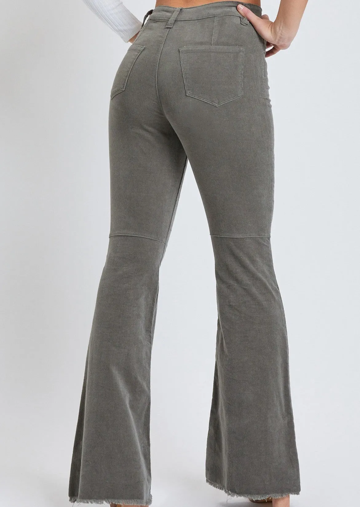 Olive Corduroy Flares-Junior