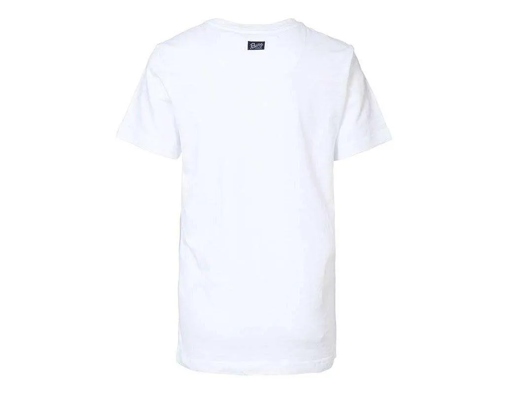 PETROL T-Shirt Logo White Fluo M-1000-TSR605