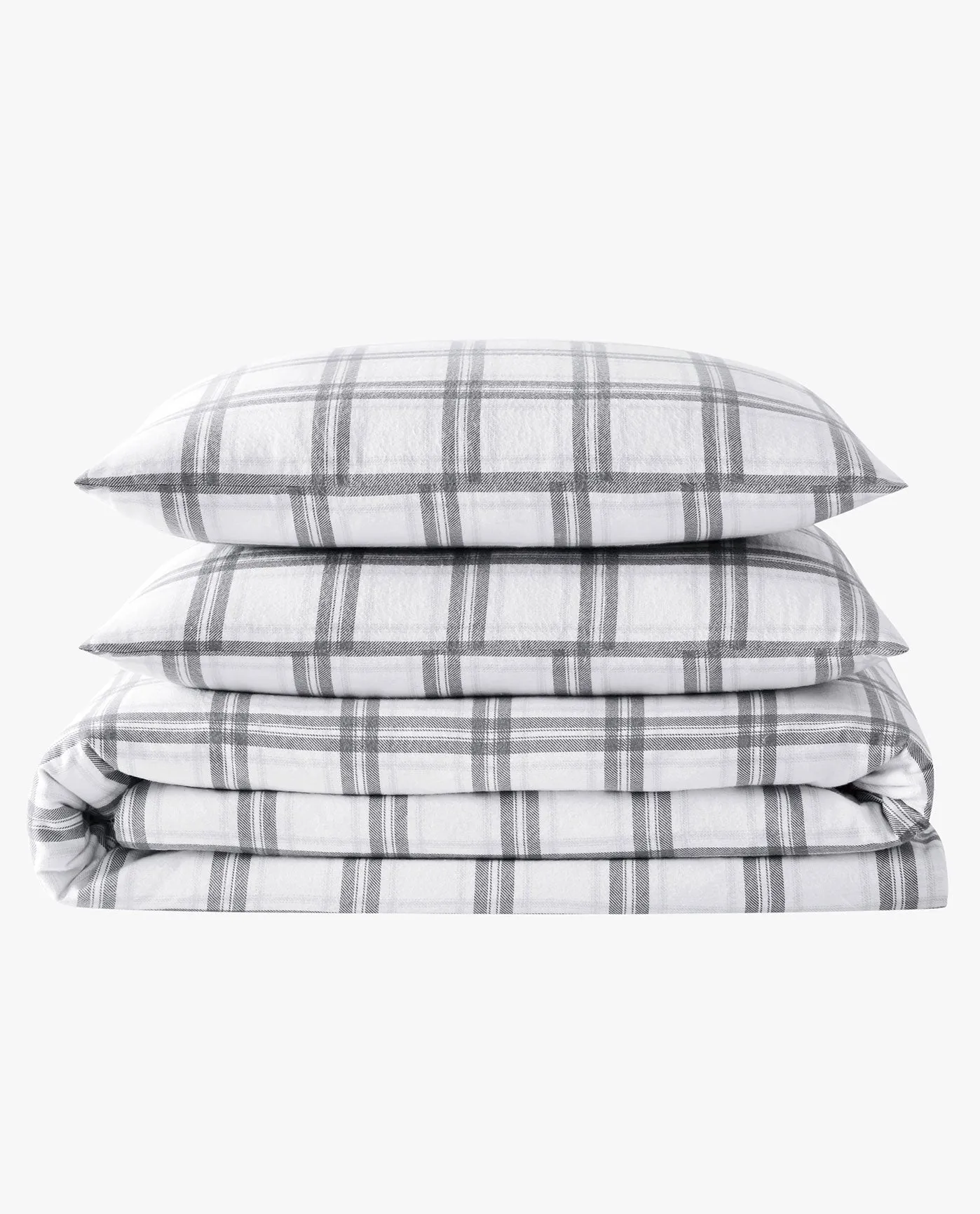 PLAID 3 PIECE FLANNEL COMFORTER SET