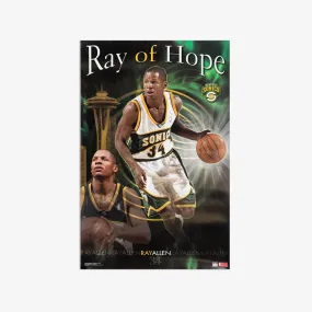 Ray Allen Sonics Vintage Poster