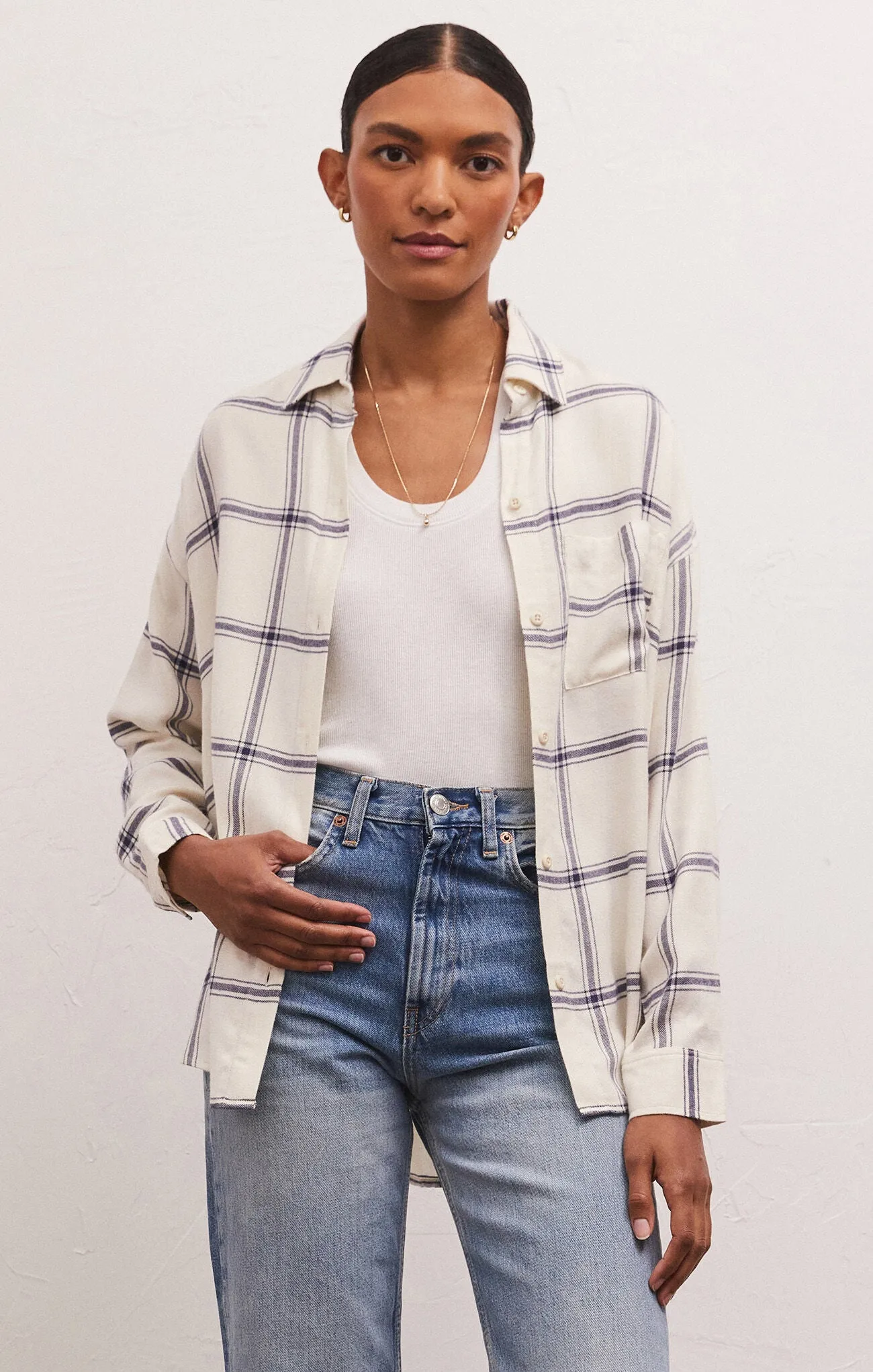 River Plaid Button Up