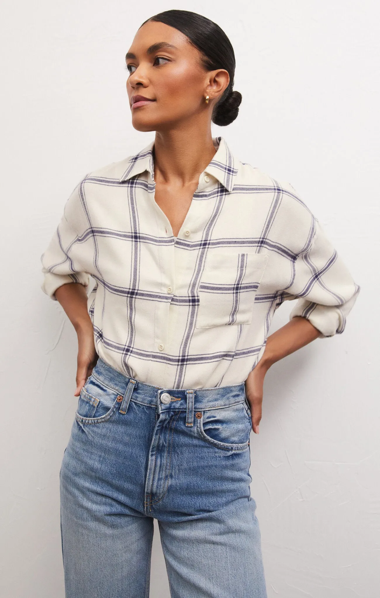 River Plaid Button Up