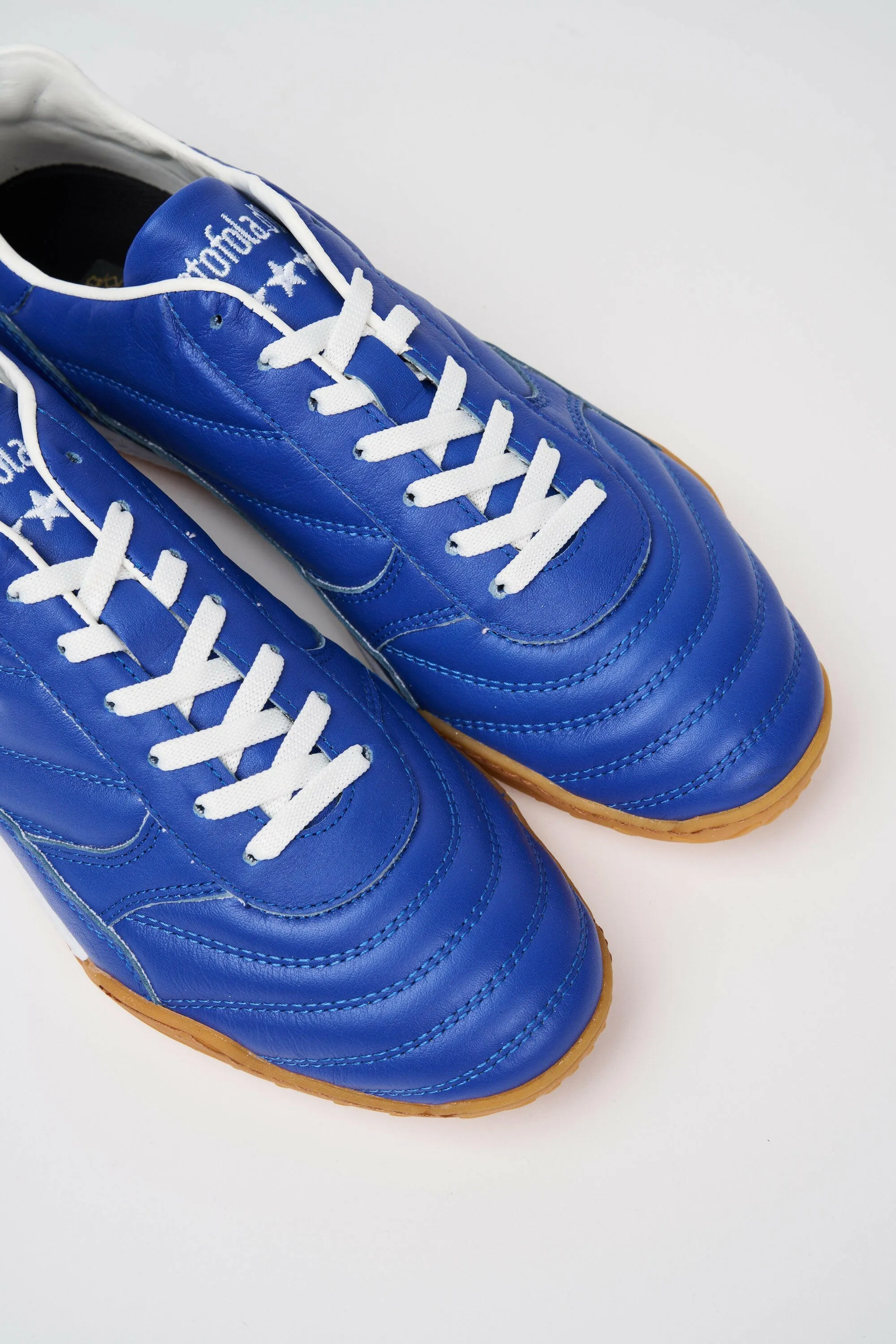 Scarpe da calcio indoor Alloro in pelle blu