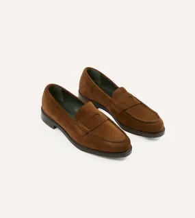 Snuff Suede Charles Goodyear Welted Penny Loafer