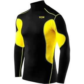 TCA SuperThermal Long Sleeve Mock Mens Compression Top - Black