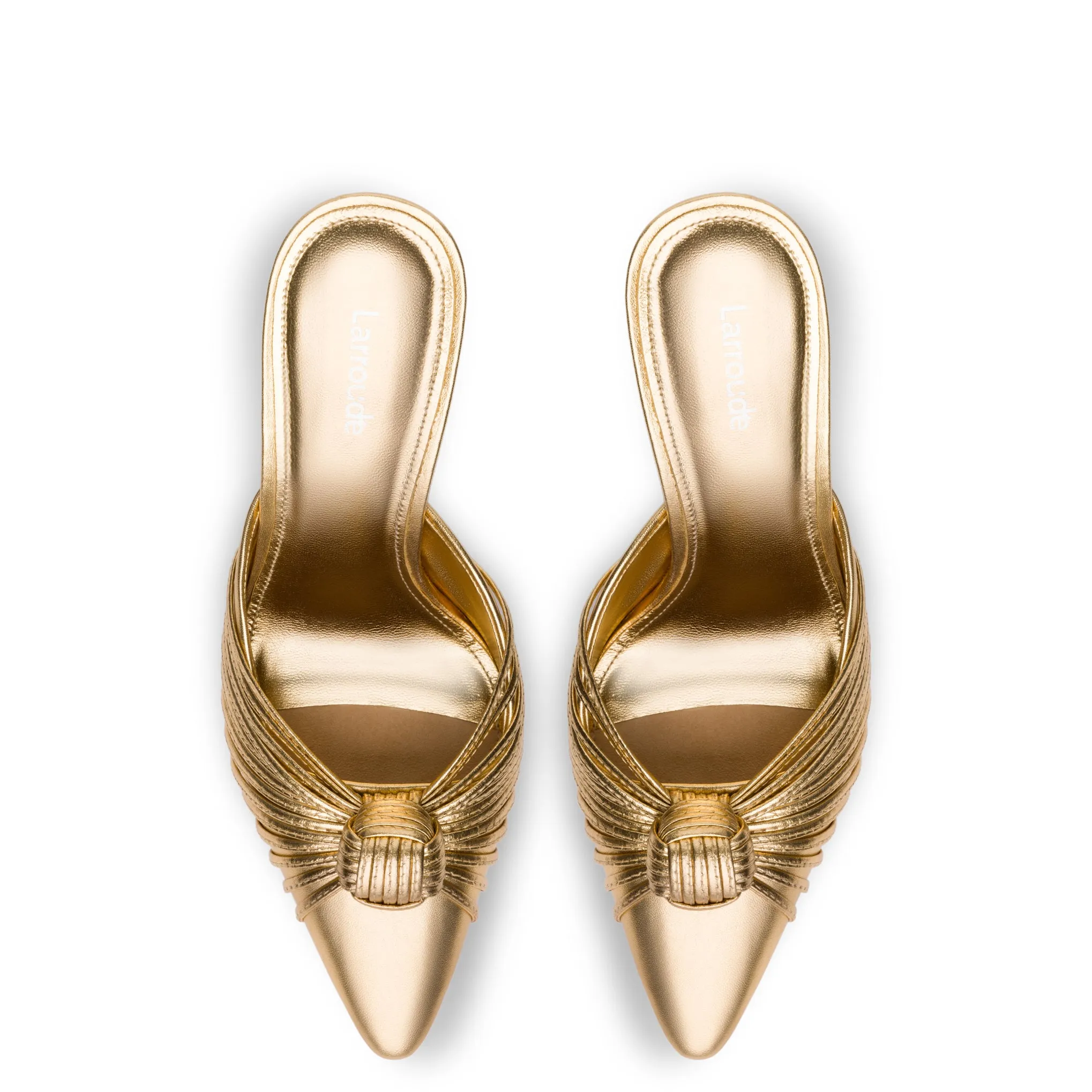 Valerie Pump In Gold Metallic Leather