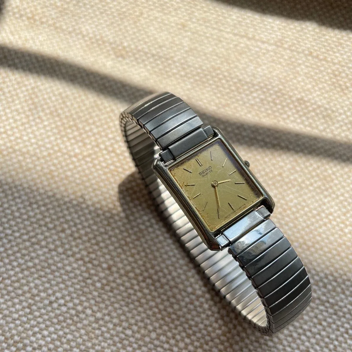 Vintage 1970s Seiko Silver Bracelet Watch