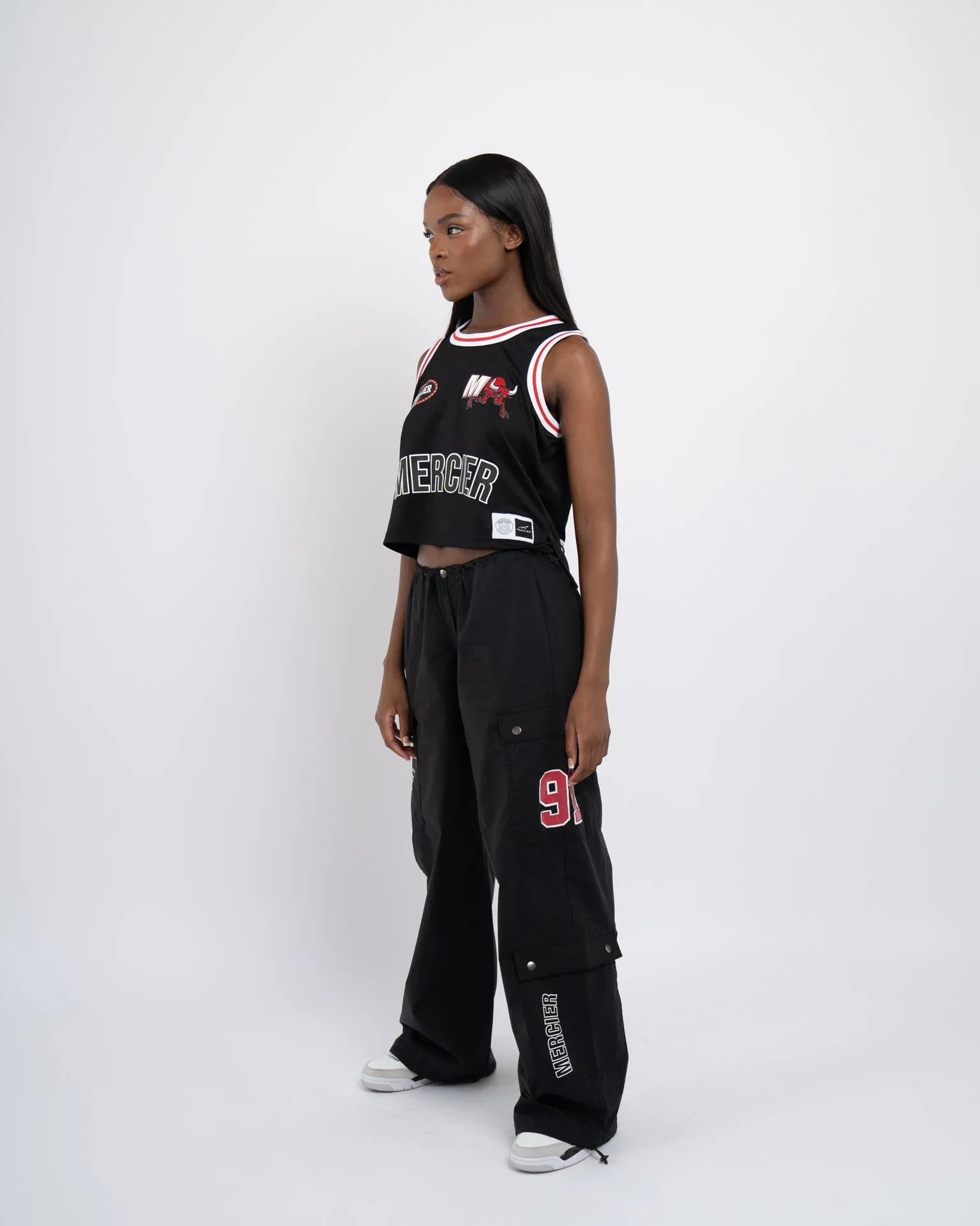 Womens Black Crawford Basketball Vest