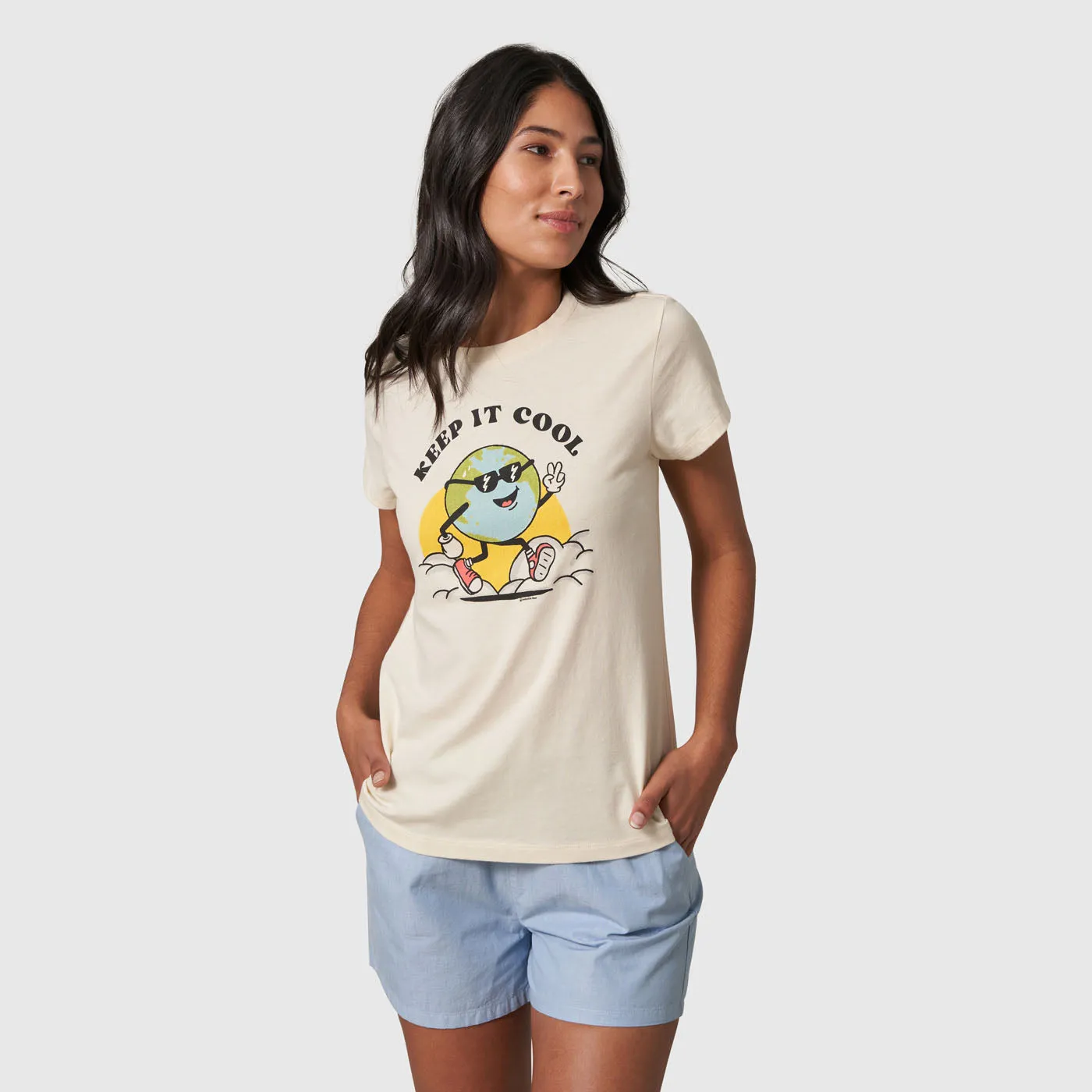 Women's Short Sleeve Graphic Tee - Keep It Cool