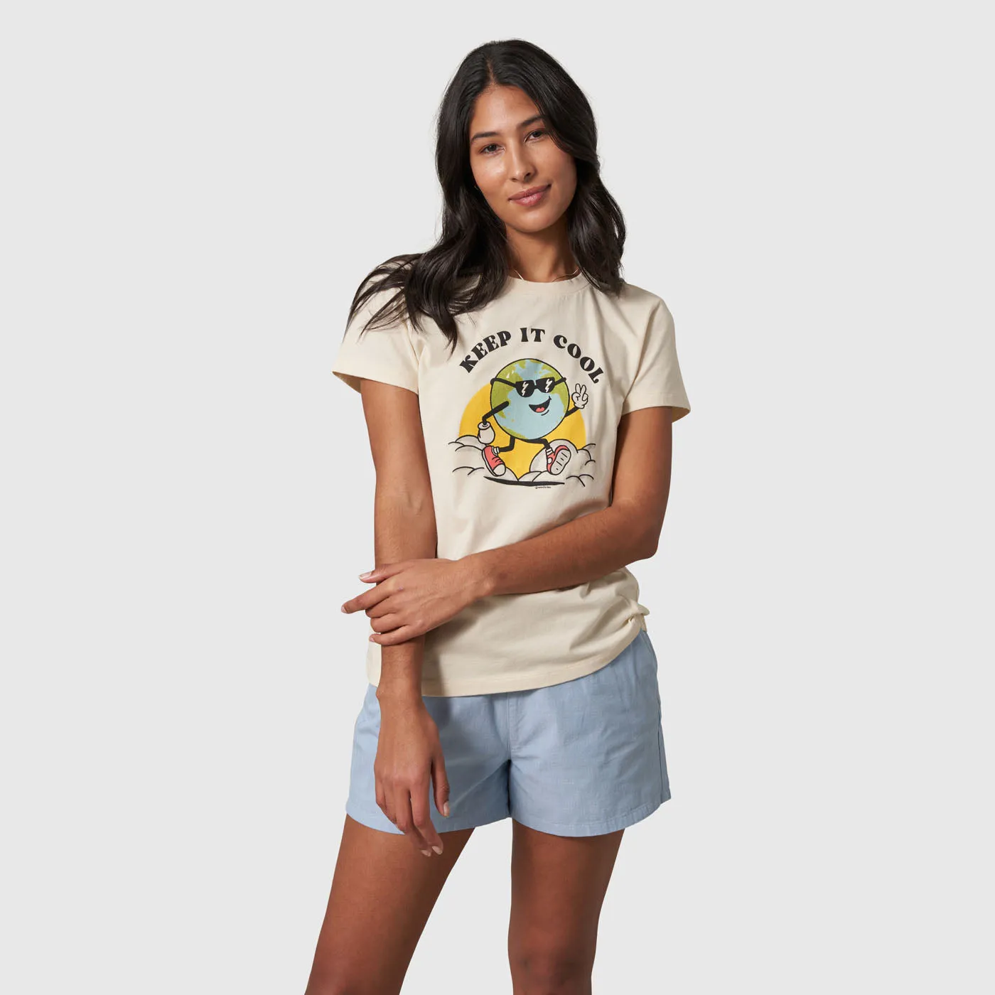 Women's Short Sleeve Graphic Tee - Keep It Cool