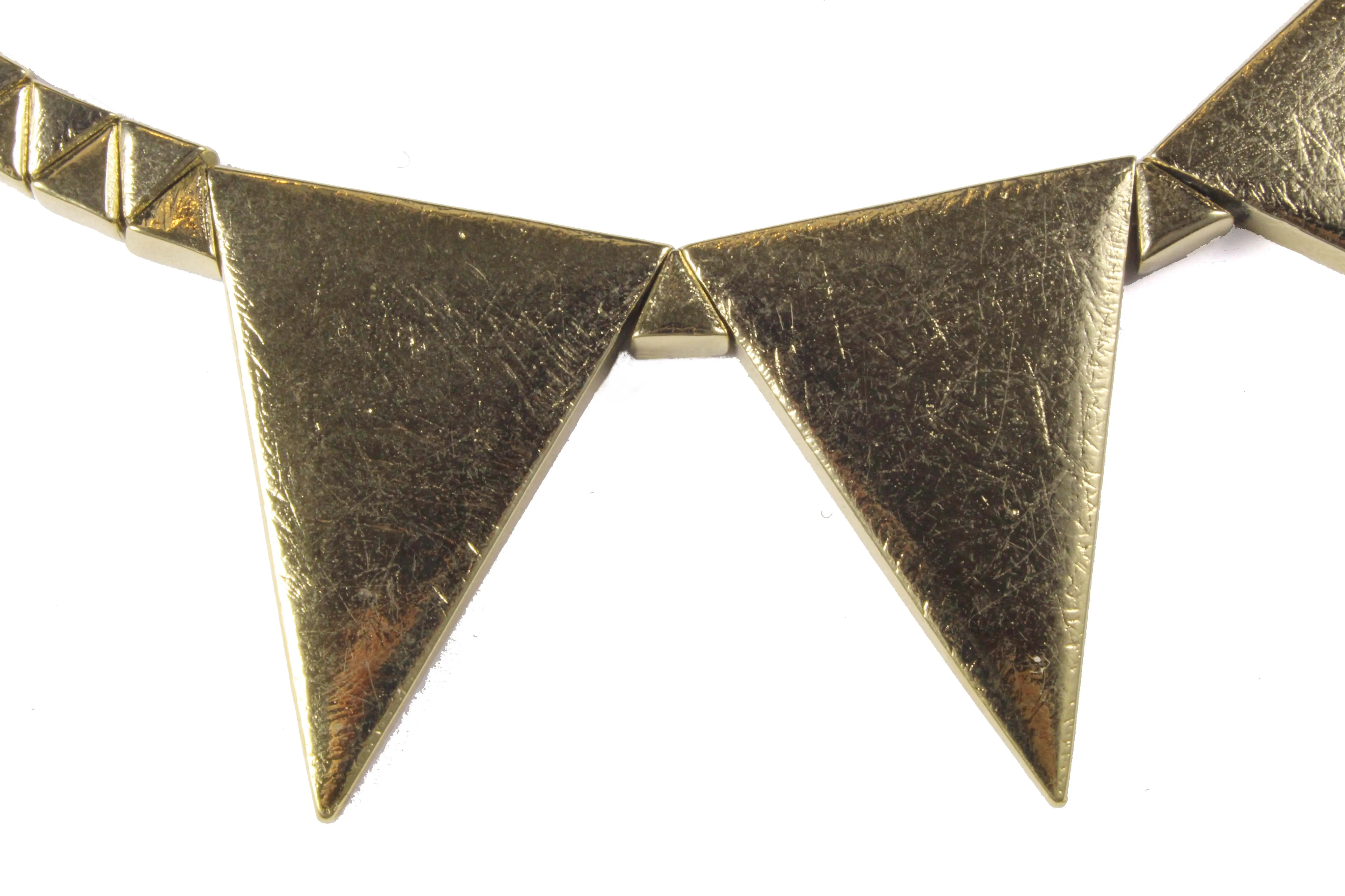 YVES SAINT LAURENT triangles necklace